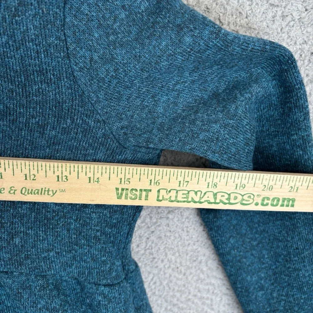Girls Patagonia Better Together Sweater Teal Pea Coat Jacket Size Medium 10
